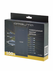 Зарядка для ноутбуков универсальный блок питания с насадками 12-24В, 100Вт Орбита OT-APB64